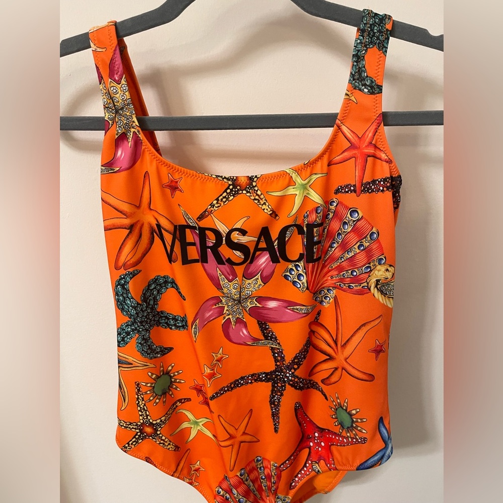 WOMENS VERSACE SWIMSUIT WORN ONCE